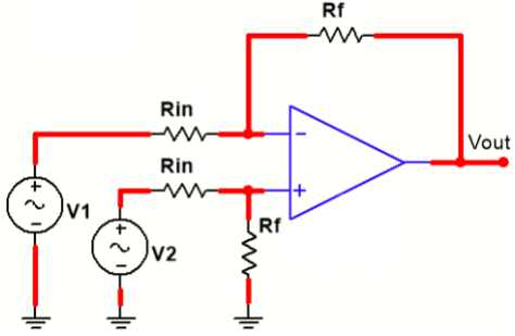 differential amplifier diagram