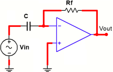 high-pass filter diagram